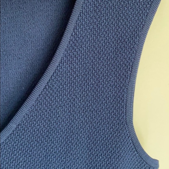 Milly Fit and Flare V-Neck Sweater Dress L - Picture 6 of 9